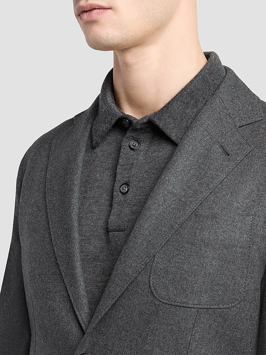 Giorgio Armani Men's Soft Cashmere Sport Jacket | Thumbnail 4 Giorgio Armani Men's Soft Cashmere Sport Jacket | Thumbnail 4