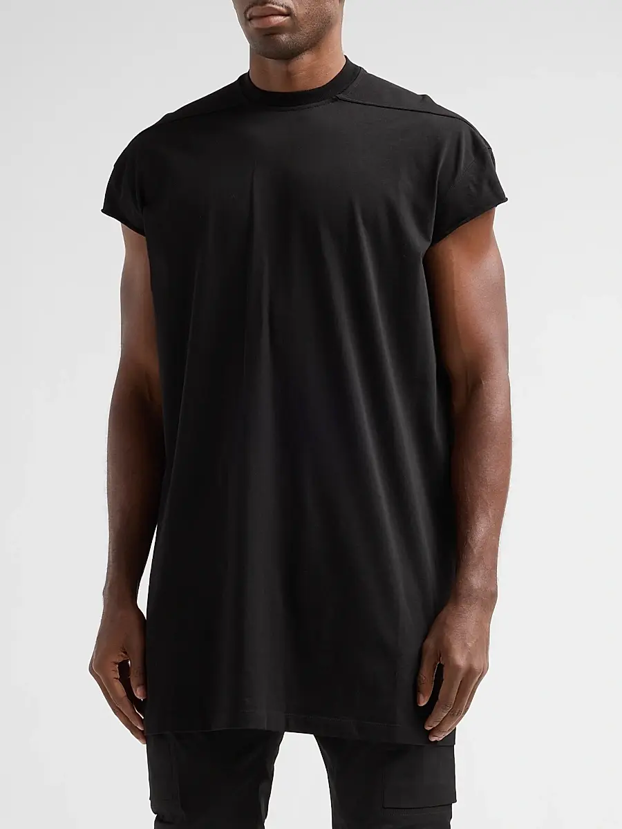 Rick Owens Men's Jumbo Cotton Crewneck T-Shirt | Thumbnail 4