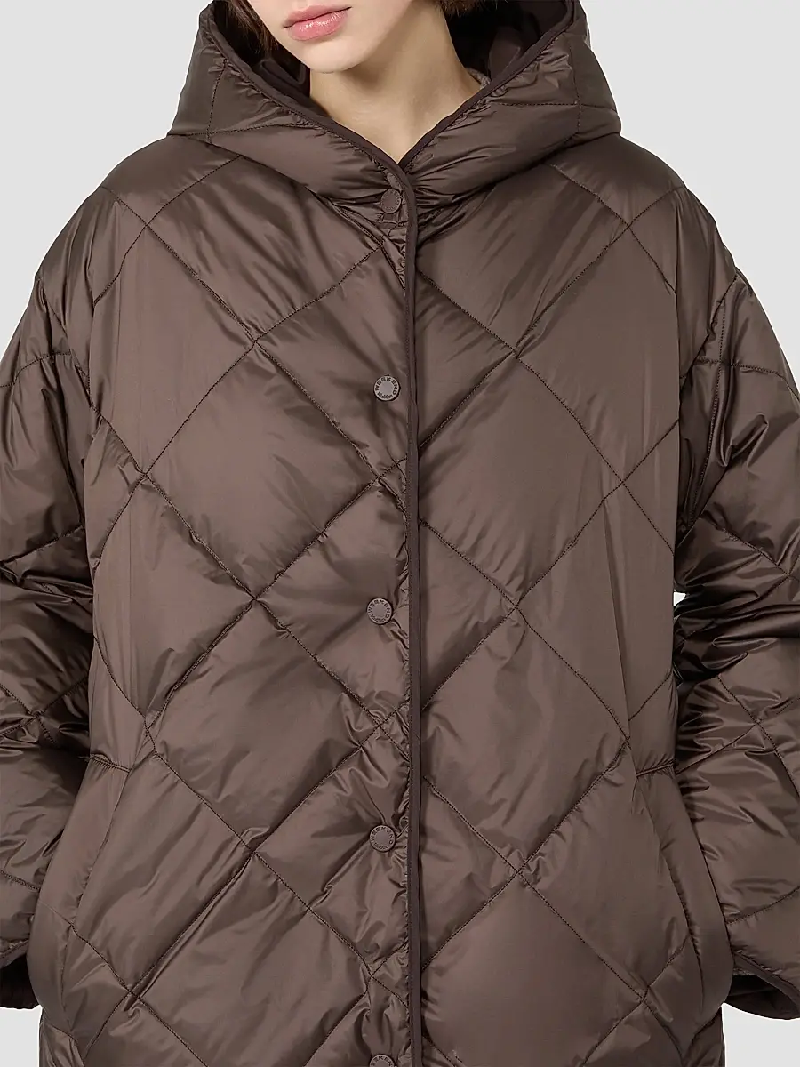 Weekend Max Mara Women's Reversible Down Coat in Technical Twill - Brown | Thumbnail 6 Weekend Max Mara Women's Reversible Down Coat in Technical Twill - Brown | Thumbnail 6