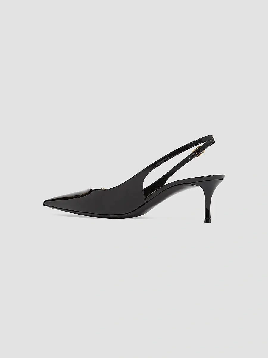 Dolce & Gabbana Women's Vernice 90MM Leather Stiletto Slingback Pumps | Thumbnail 3 Dolce & Gabbana Women's Vernice 90MM Leather Stiletto Slingback Pumps | Thumbnail 3