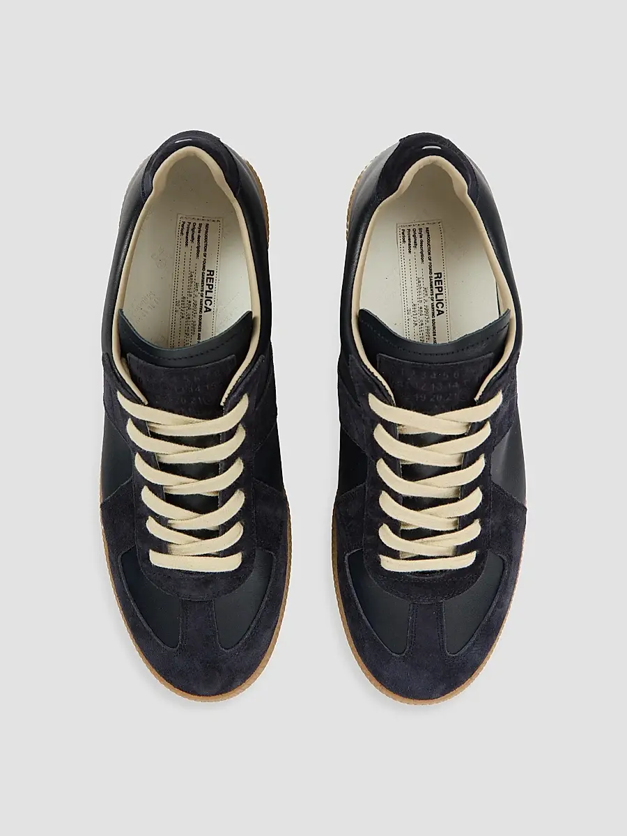 Maison Margiela Men's Replica Leather & Suede Sneakers | Thumbnail 4