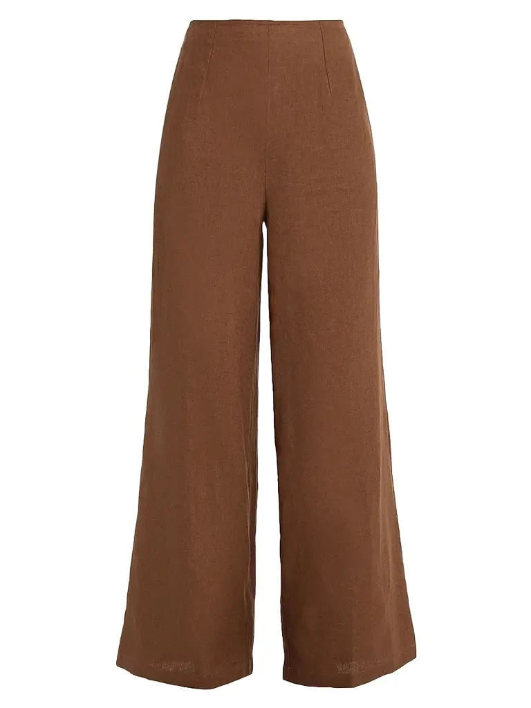 Faithfull The Brand Women's Syna Linen High-Rise Wide-Leg Pants
