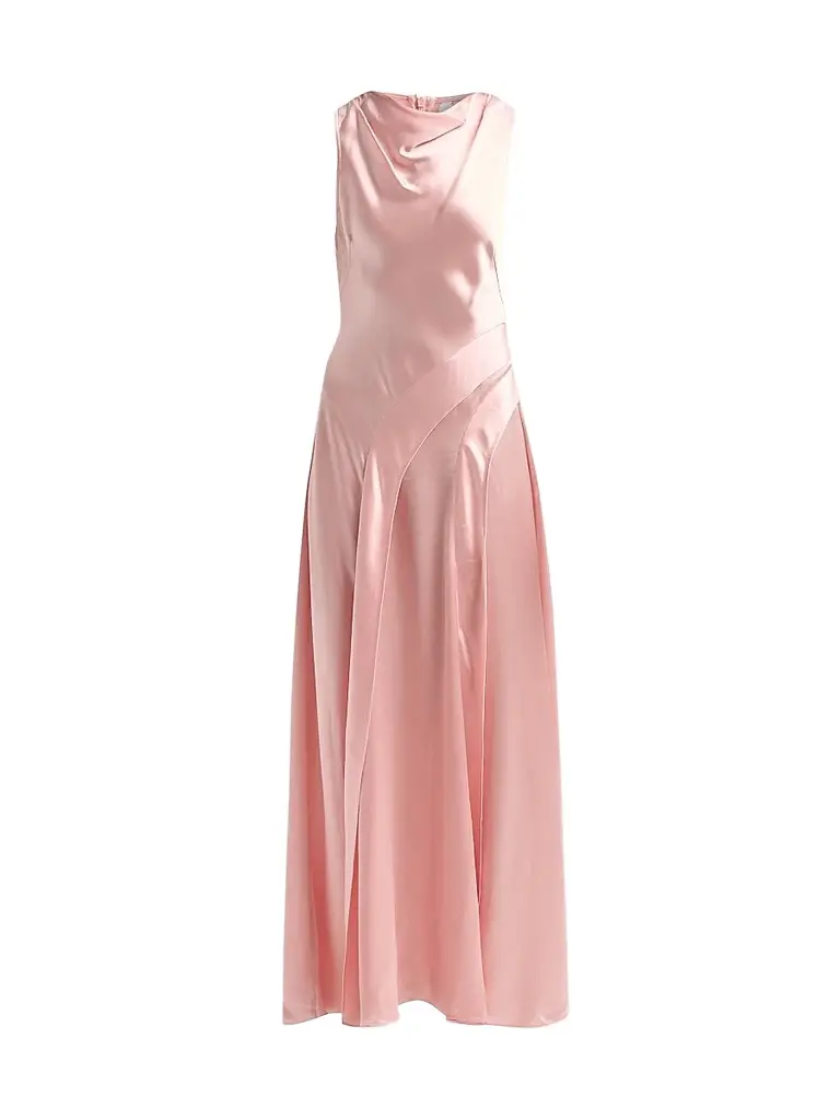 ACLER Women's Femme Fatale Lecha Satin Maxi Dress - Soft Flamingo - Size 12 | Image 1 ACLER Women's Femme Fatale Lecha Satin Maxi Dress - Soft Flamingo - Size 12 | Image 1