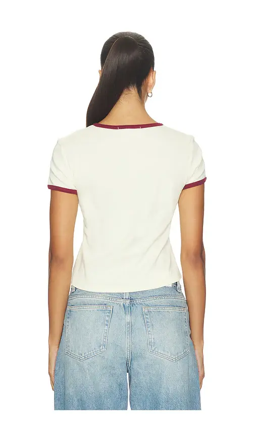 DAYDREAMER Great Smoky Mtns Contrast Slim Ringer Tee | Thumbnail 3 DAYDREAMER Great Smoky Mtns Contrast Slim Ringer Tee | Thumbnail 3