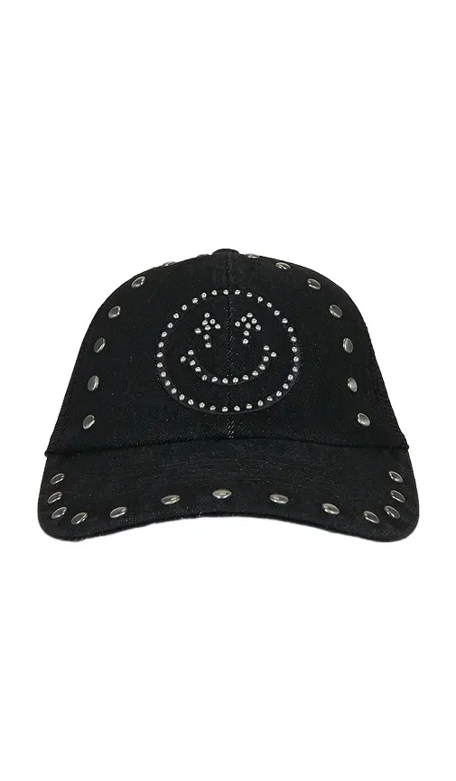 Happy Caps Studded Smiley Meshback Hat | Image 1 Happy Caps Studded Smiley Meshback Hat | Image 1