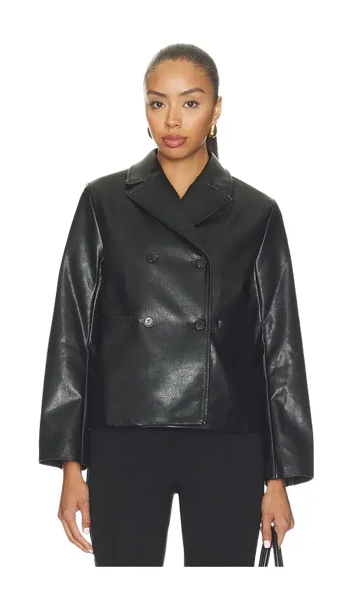 rag & bone Finley Faux Leather Coat | Image 1 rag & bone Finley Faux Leather Coat | Image 1