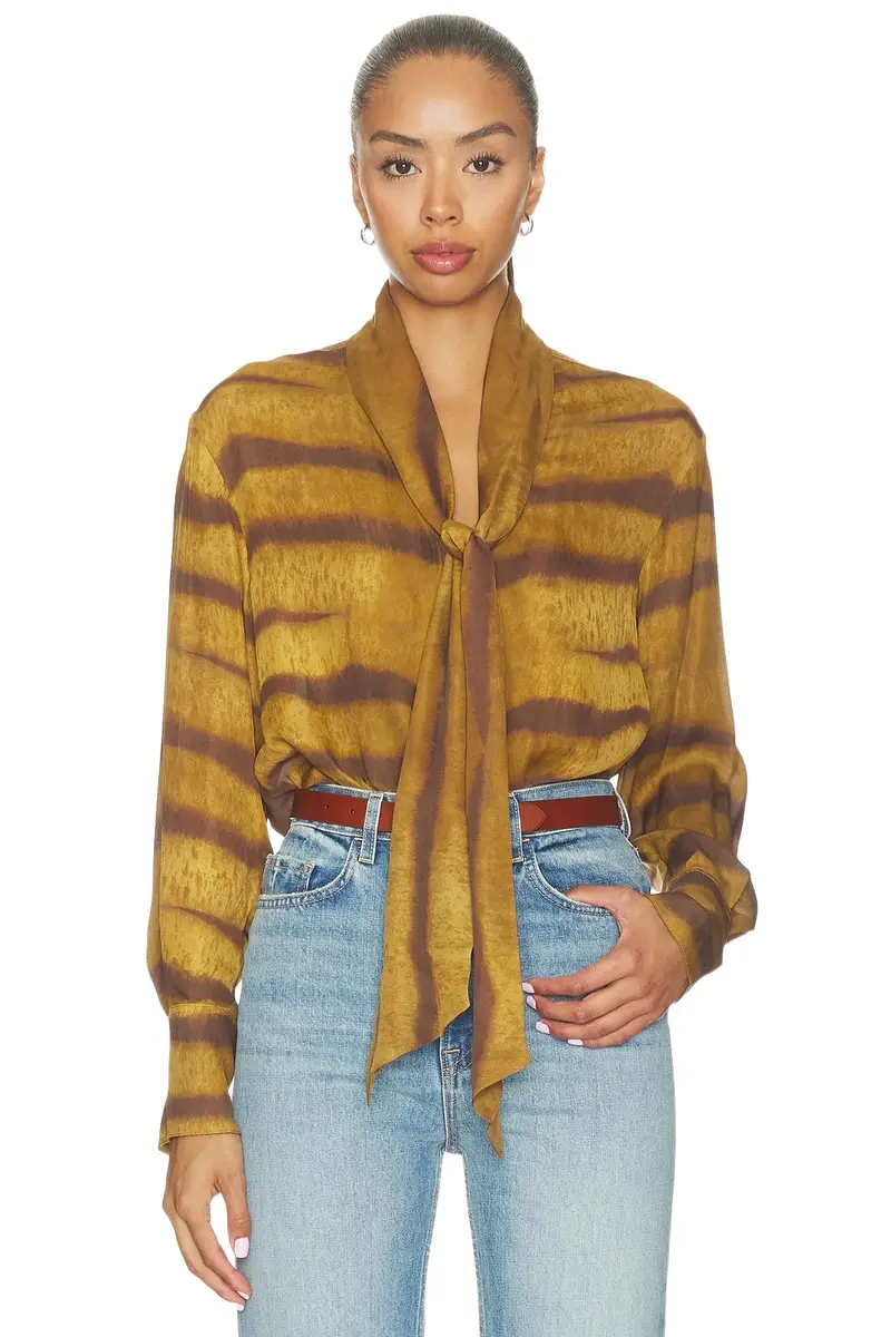 The Silk Oversized Tie Shirt The Silk Oversized Tie Shirt