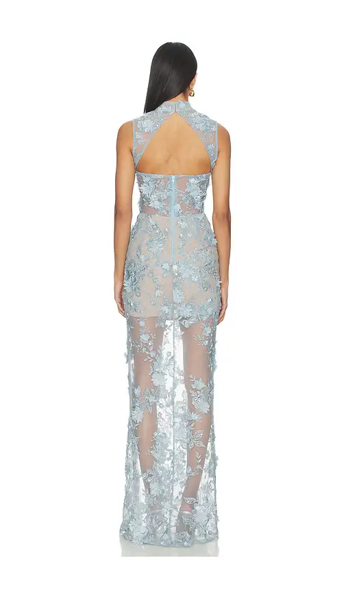 Bronx and Banco Tiffany Sequin Floral Maxi Dress | Thumbnail 3