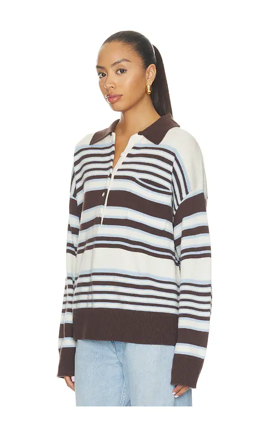 GOOD AMERICAN The Oversized Rugby Sweater | Thumbnail 2 GOOD AMERICAN The Oversized Rugby Sweater | Thumbnail 2