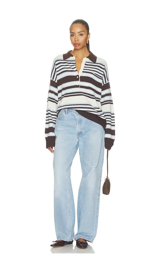 GOOD AMERICAN The Oversized Rugby Sweater | Thumbnail 4 GOOD AMERICAN The Oversized Rugby Sweater | Thumbnail 4