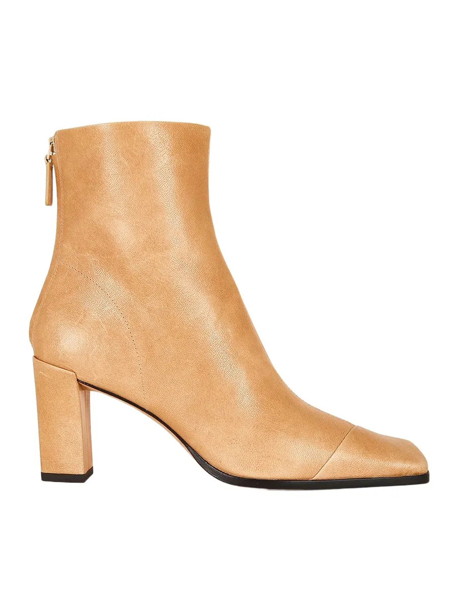 Asymmetric Cap Toe Ankle Boot Asymmetric Cap Toe Ankle Boot