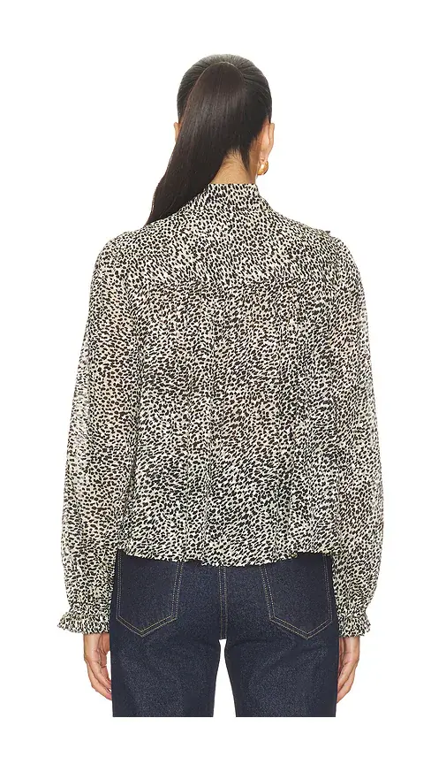 Sea Charlize Print Longsleeve Bow Top | Thumbnail 3 Sea Charlize Print Longsleeve Bow Top | Thumbnail 3