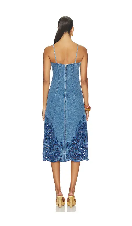 Ulla Johnson The Jane Eyelet Denim Dress | Thumbnail 3