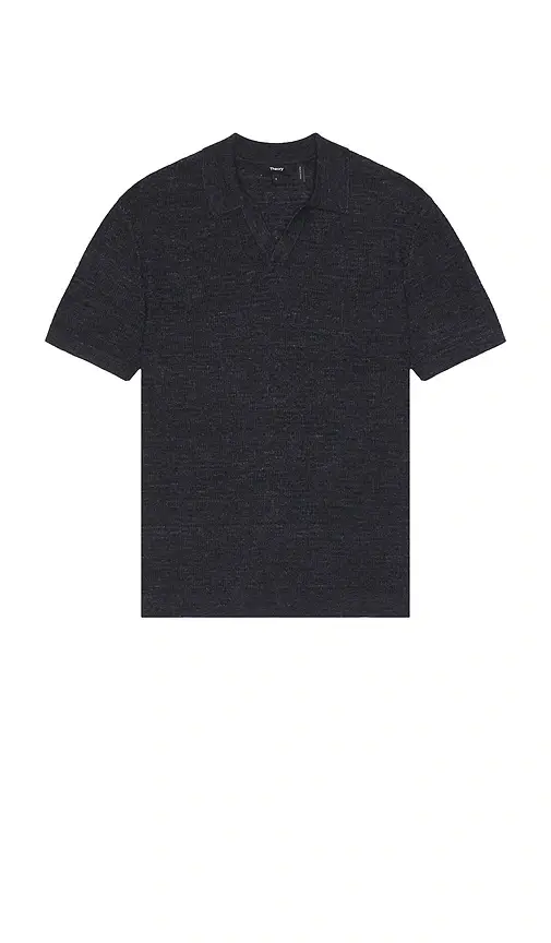 Theory Brenan Pacific Linen Polo | Thumbnail 4 Theory Brenan Pacific Linen Polo | Thumbnail 4
