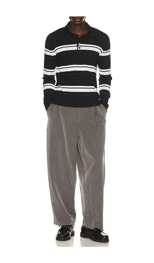Canada Goose Petitot Striped Long Sleeve Knit Polo | Thumbnail 3 Canada Goose Petitot Striped Long Sleeve Knit Polo | Thumbnail 3