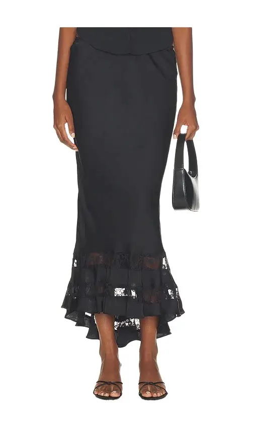 Free People Long Lost Lover 1/2 Slip Skirt