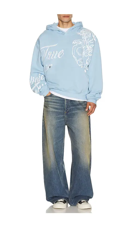 True Religion Tiger Script Boxy Hoodie | Thumbnail 3
