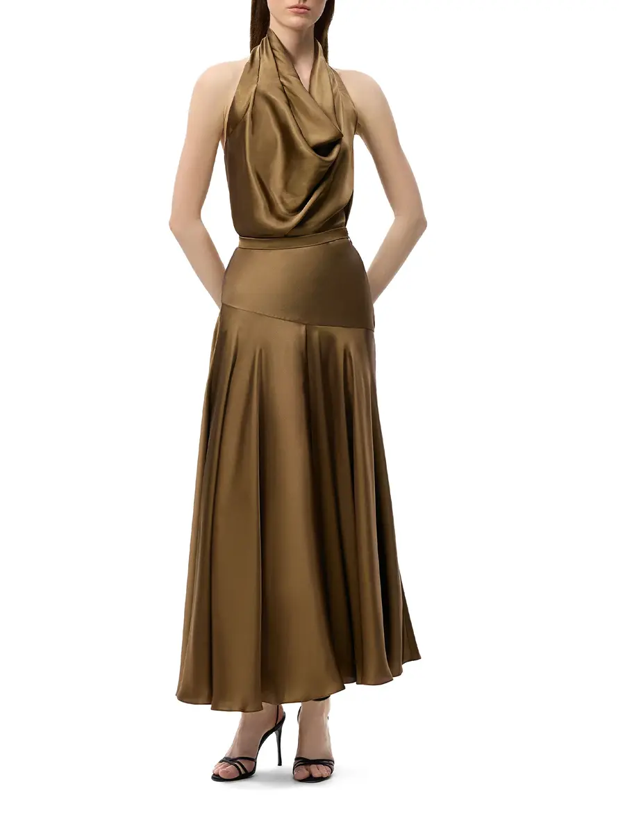 Adam Lippes Cusette Silk Halter Top | Thumbnail 2 Adam Lippes Cusette Silk Halter Top | Thumbnail 2