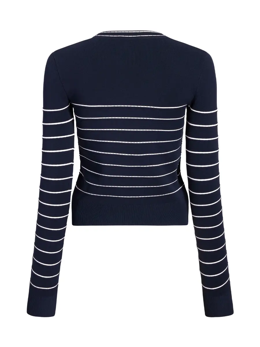 Adam Lippes Faye Striped Cardigan | Thumbnail 2