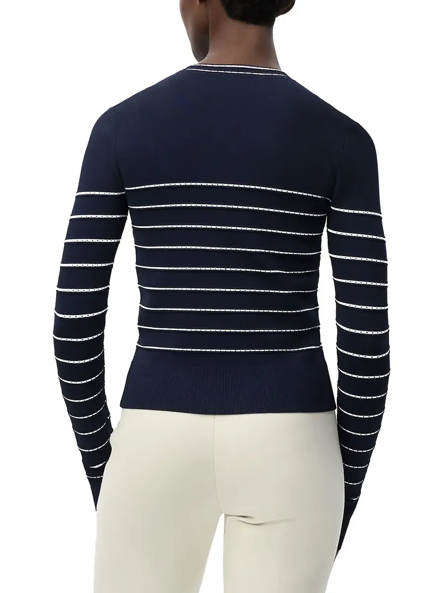 Adam Lippes Faye Striped Cardigan | Thumbnail 5