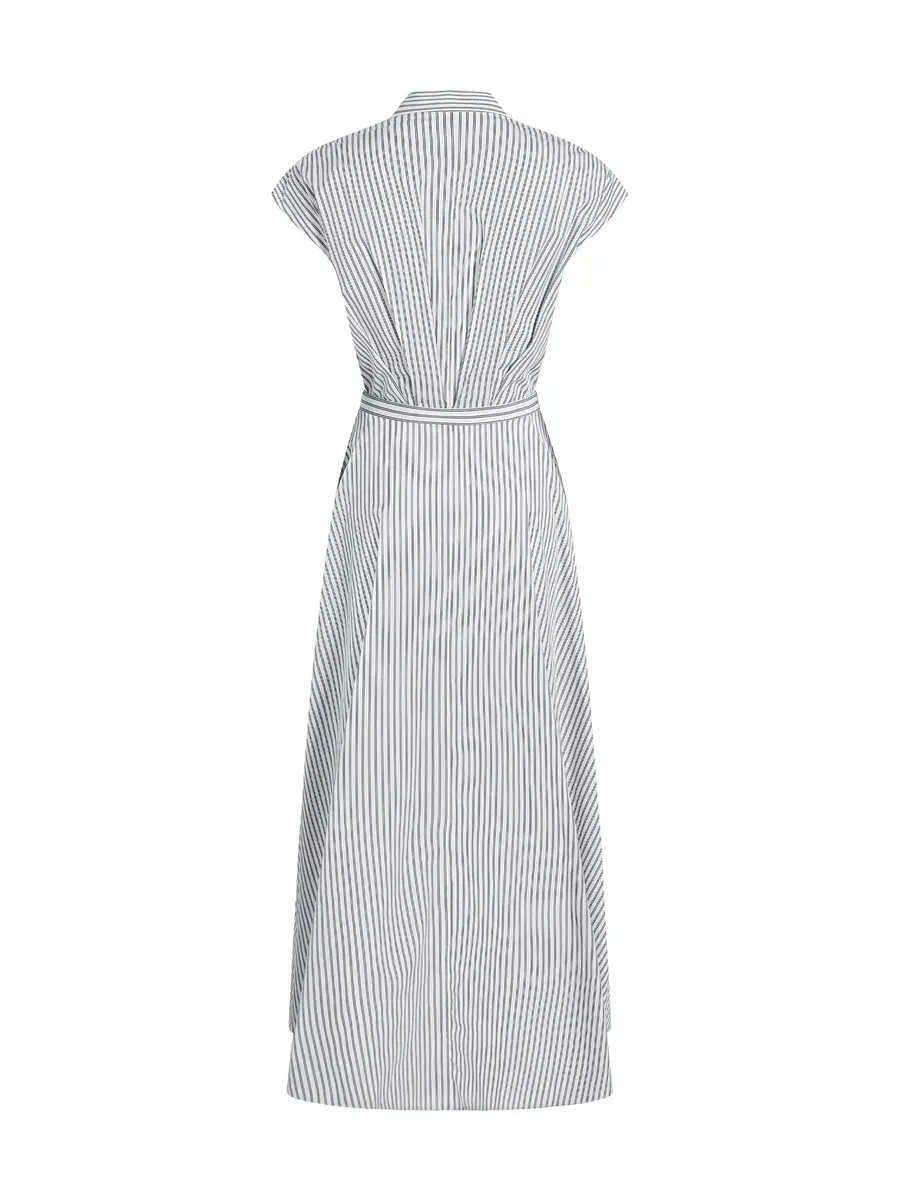 Adam Lippes Palmer Striped Cotton Sleeveless Shirtdress | Thumbnail 2