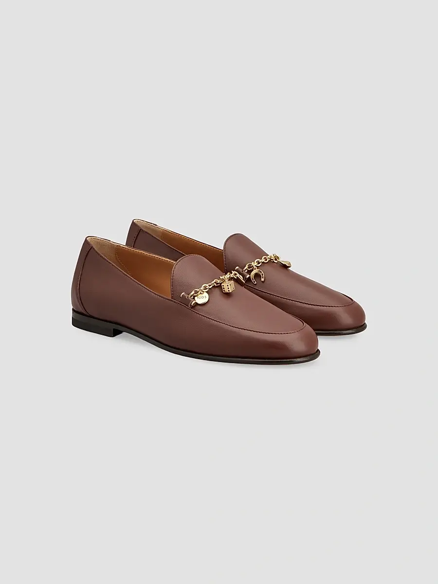 Tod's Women's Charm Leather Loafers | Thumbnail 2 Tod's Women's Charm Leather Loafers | Thumbnail 2