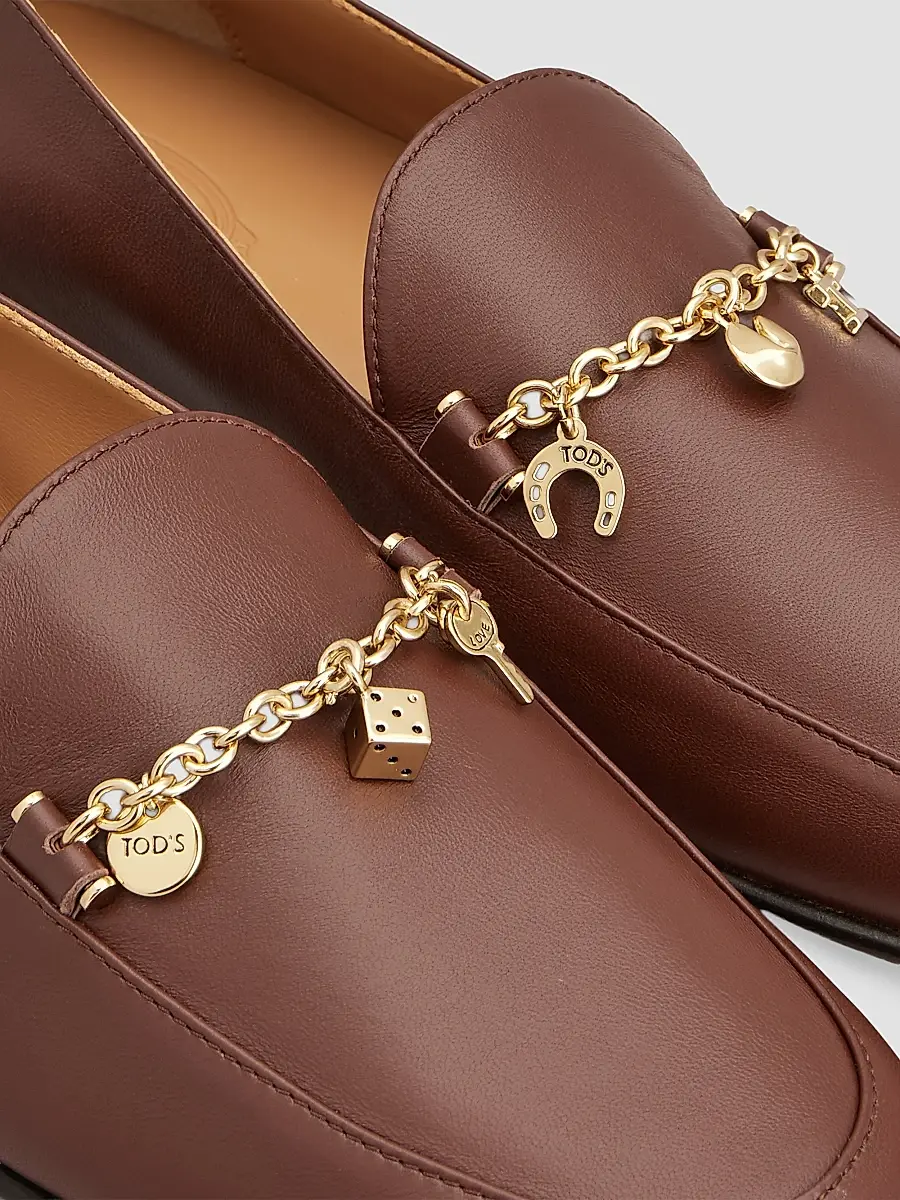 Tod's Women's Charm Leather Loafers | Thumbnail 5 Tod's Women's Charm Leather Loafers | Thumbnail 5