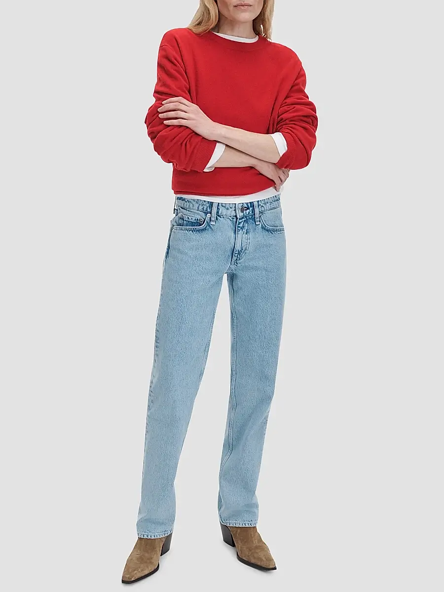 rag & bone Women's Harlow Straight-Leg Jeans | Thumbnail 2 rag & bone Women's Harlow Straight-Leg Jeans | Thumbnail 2