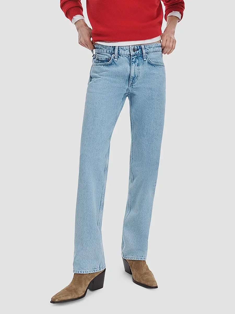 rag & bone Women's Harlow Straight-Leg Jeans | Thumbnail 4 rag & bone Women's Harlow Straight-Leg Jeans | Thumbnail 4
