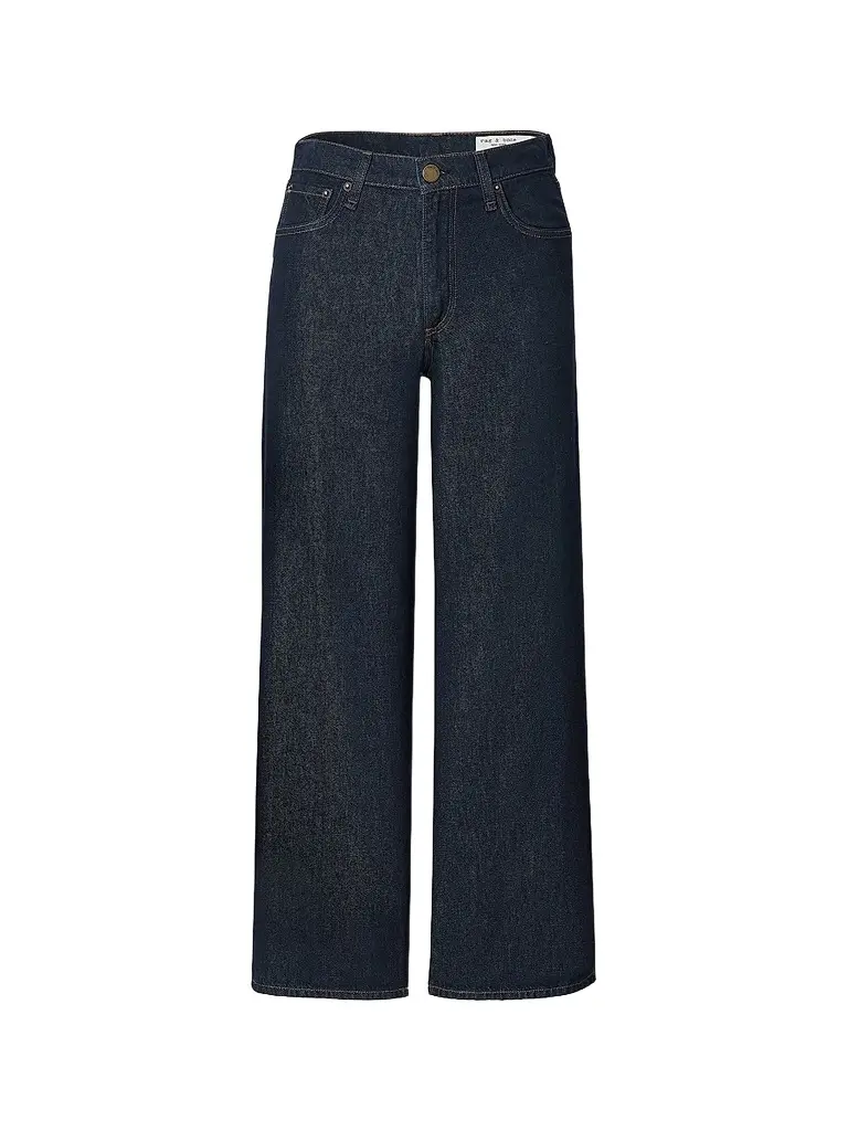 rag & bone Women's Featherweight Andi High-Rise Ankle Wide-Leg Jeans