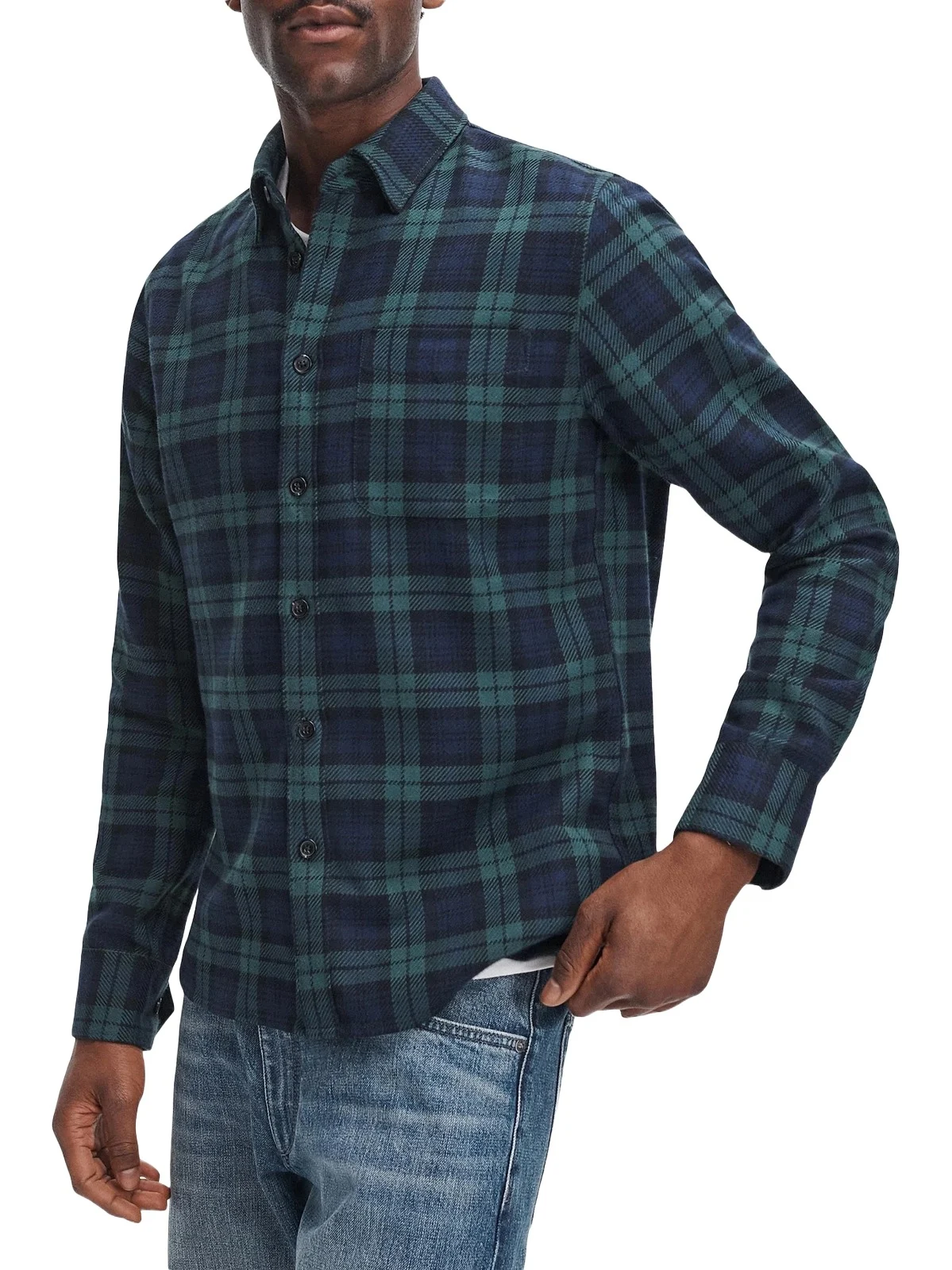 Men's Plaid Cotton Flannel Shirt Jacket Men's Plaid Cotton Flannel Shirt Jacket