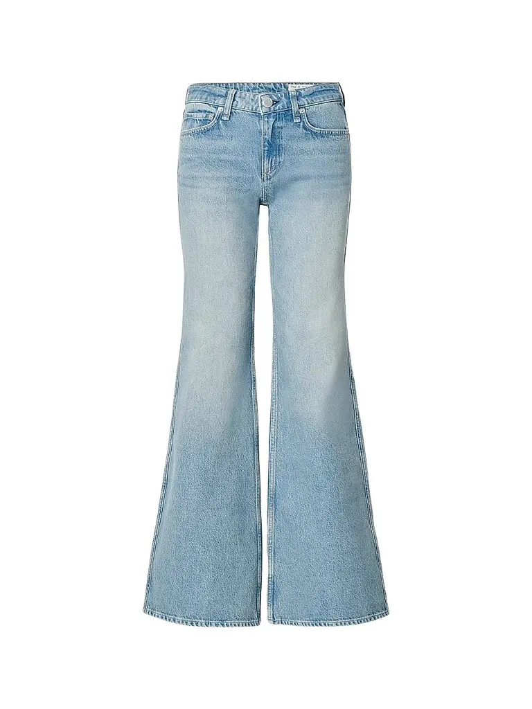 rag & bone Women's Josie Mid-Rise Relaxed Flared Jeans