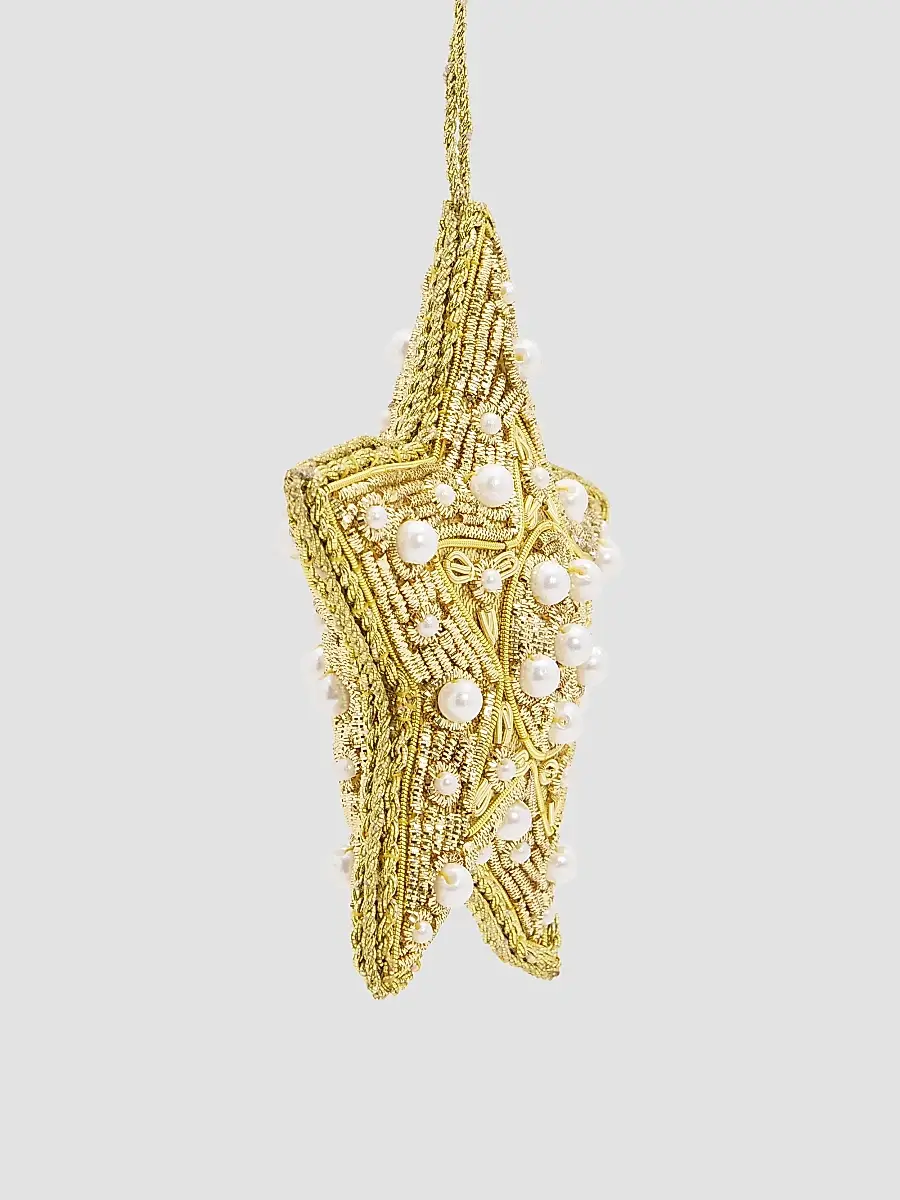 Sudha Pennathur Holiday 2018 Faux Pearl Star Ornament | Thumbnail 2