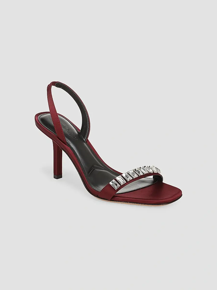 Favorite Daughter Women's Selena 80MM Crystal-Embellished Satin Slingback Sandals | Thumbnail 2 Favorite Daughter Women's Selena 80MM Crystal-Embellished Satin Slingback Sandals | Thumbnail 2