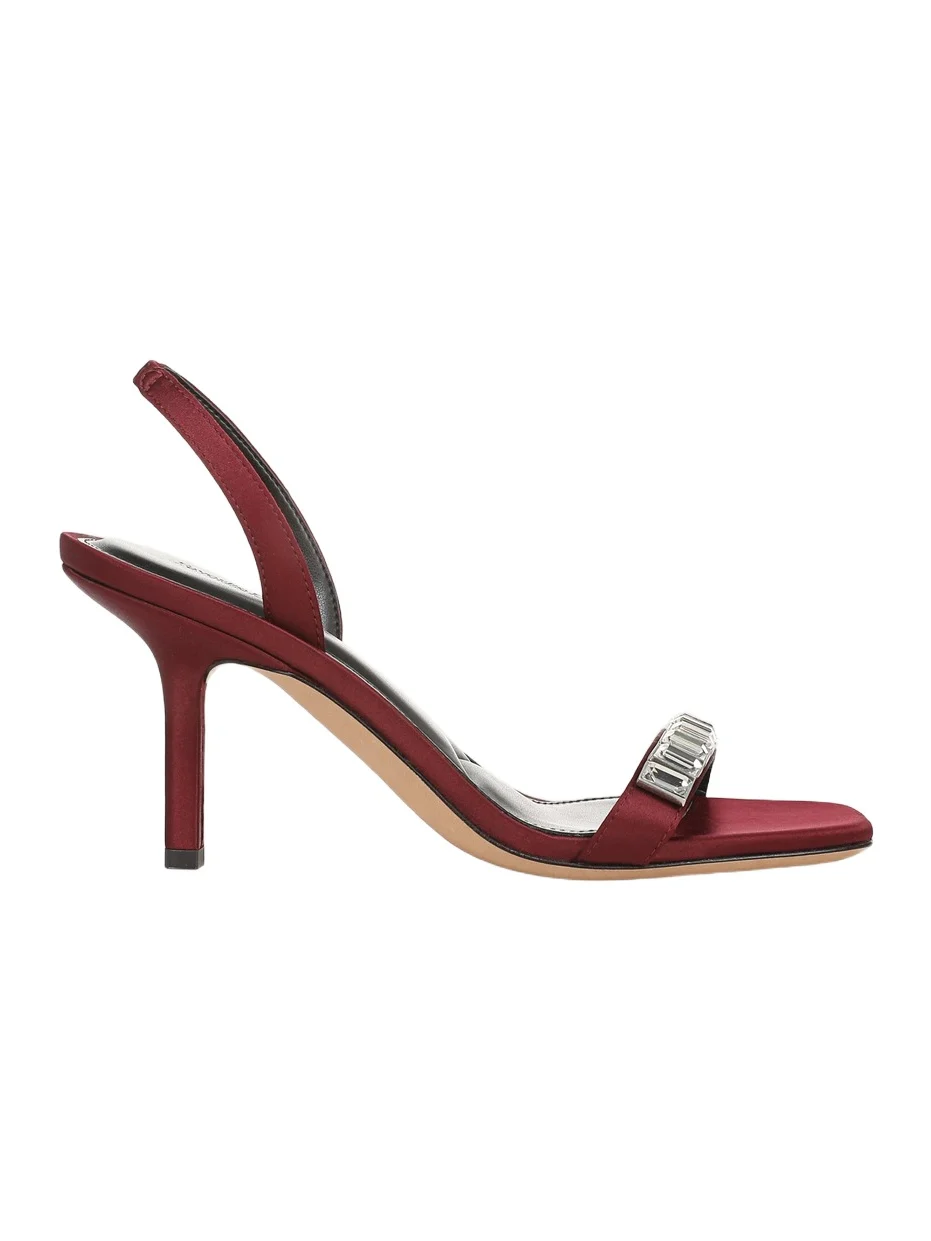 Favorite Daughter Women's Selena 80MM Crystal-Embellished Satin Slingback Sandals