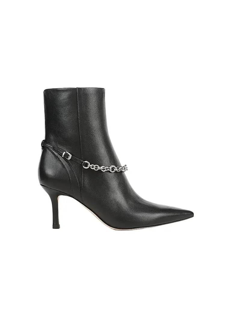 Favorite Daughter Women's Tate Leather Zip Short Booties - Black | Image 1 Favorite Daughter Women's Tate Leather Zip Short Booties - Black | Image 1