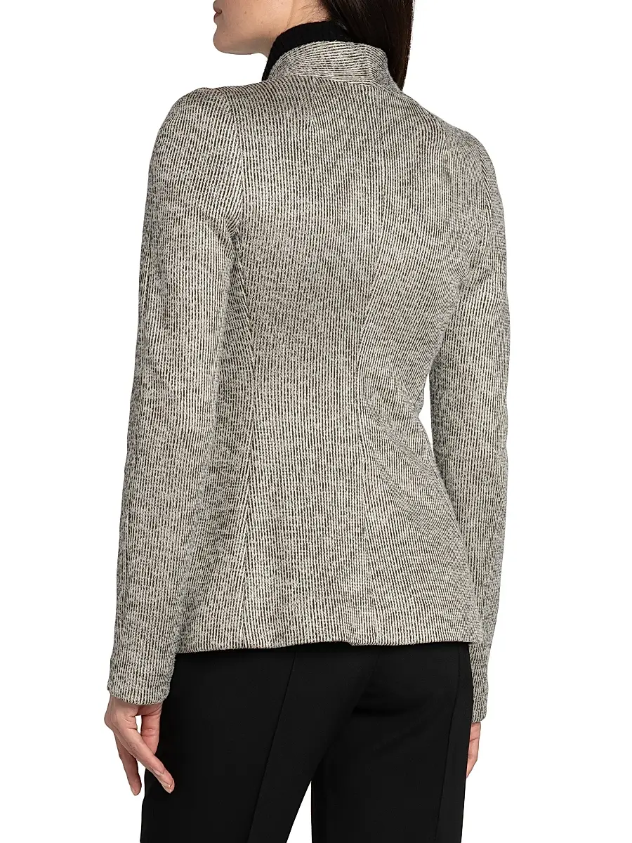 Giorgio Armani Women's Textured One-Button Blazer | Thumbnail 5 Giorgio Armani Women's Textured One-Button Blazer | Thumbnail 5