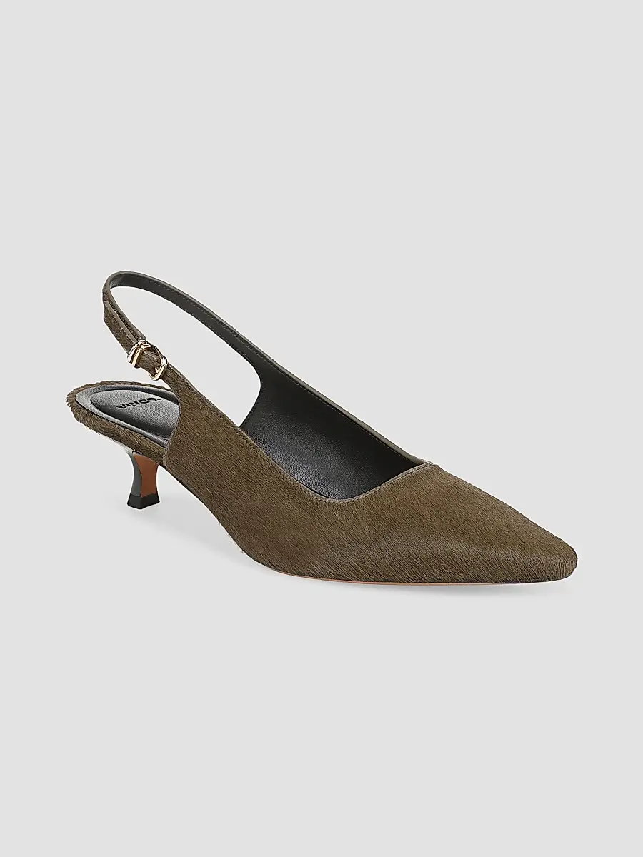 Vince Women's Sabra II 45MM Calf-Hair Slingback Kitten Heels | Thumbnail 3 Vince Women's Sabra II 45MM Calf-Hair Slingback Kitten Heels | Thumbnail 3