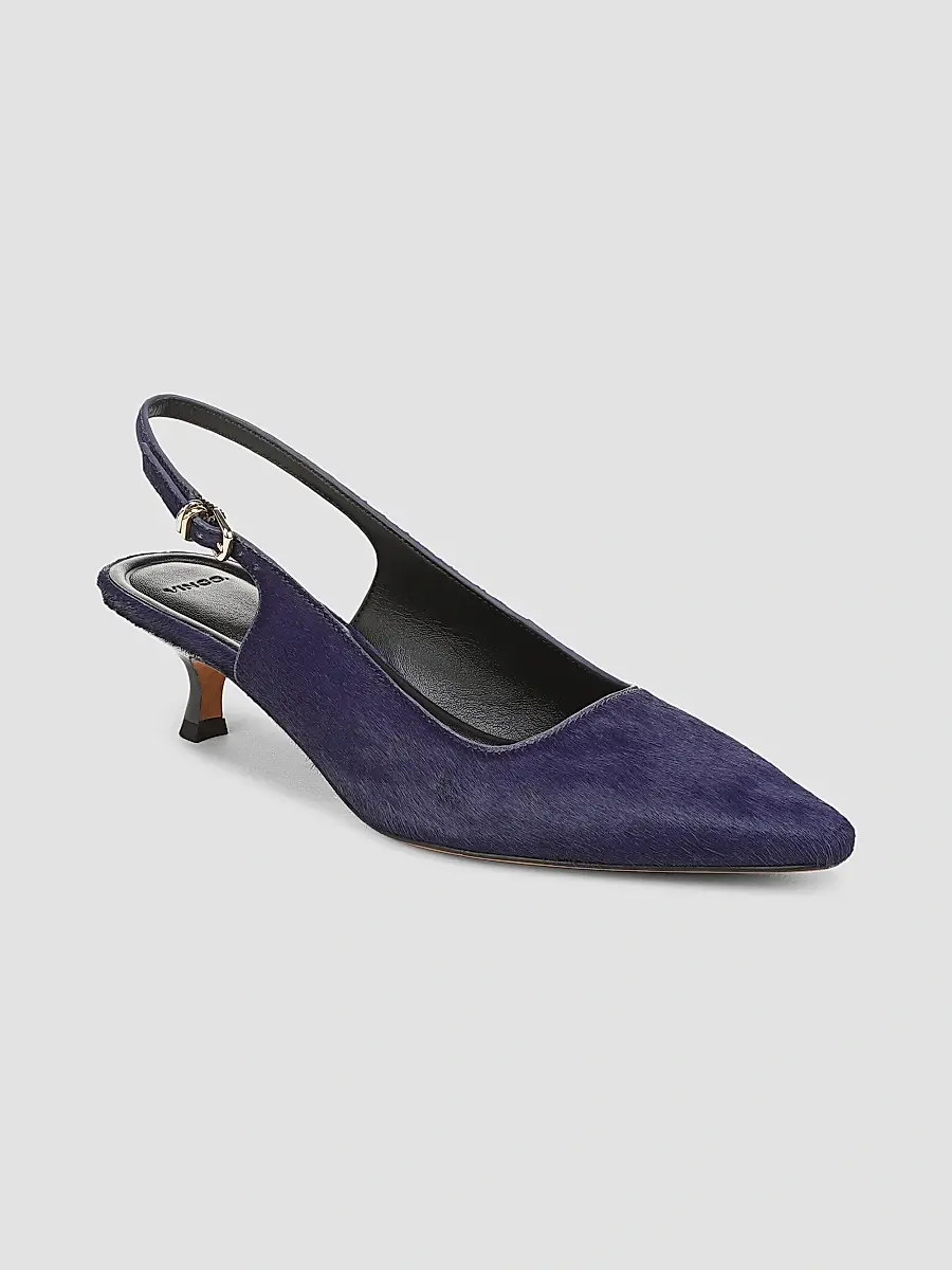 Vince Women's Sabra II 45MM Calf-Hair Slingback Kitten Heels | Thumbnail 2 Vince Women's Sabra II 45MM Calf-Hair Slingback Kitten Heels | Thumbnail 2