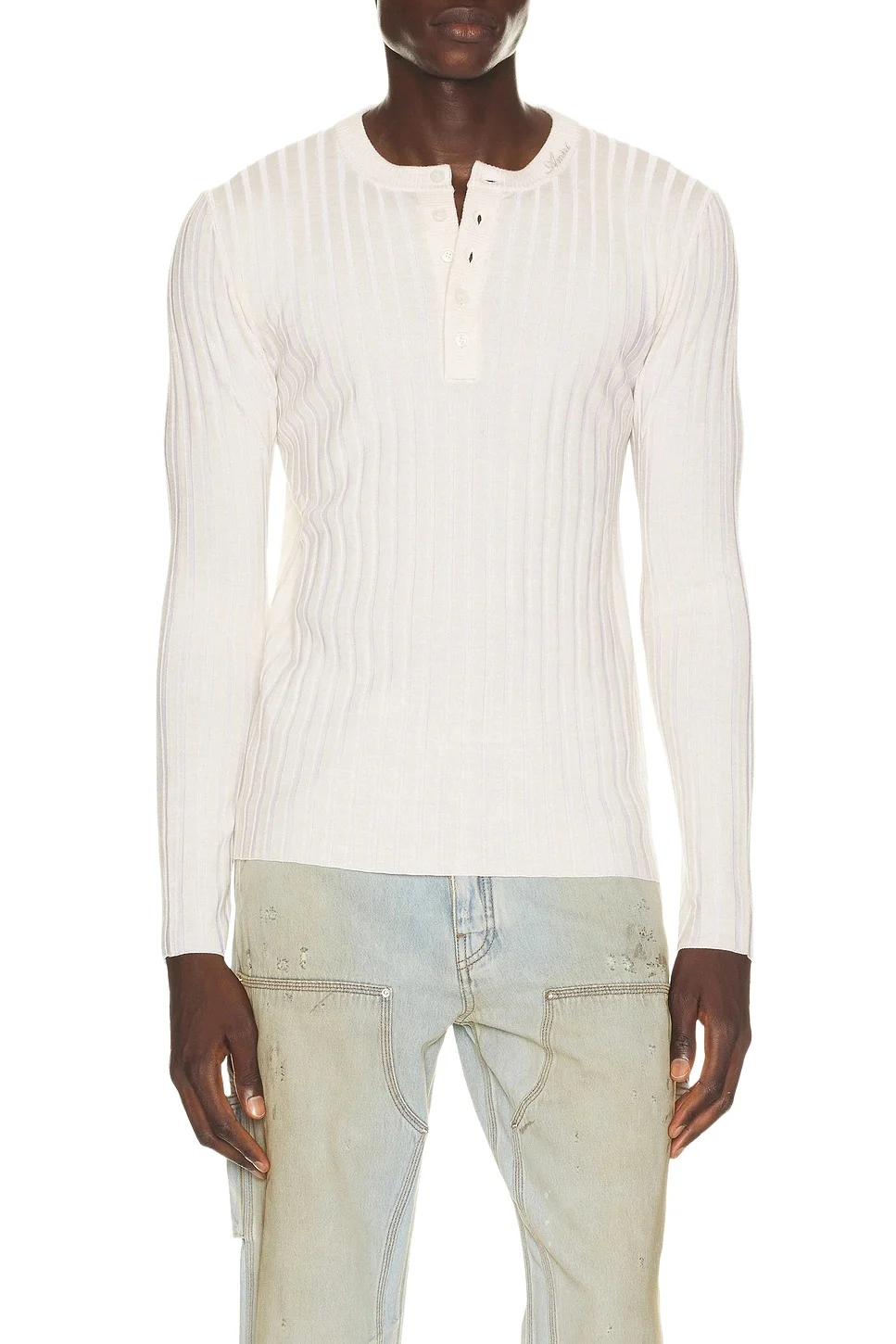 AMIRI Script Knit Henley