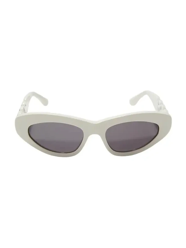 Scallop Stud Metal & Acetate Cat-Eye Sunglasses Scallop Stud Metal & Acetate Cat-Eye Sunglasses