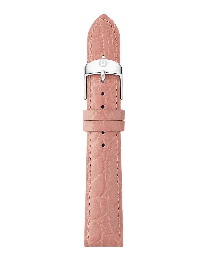 Michele 16mm Embossed Crocodile Pattern Calf Leather Watch Strap | Image 1 Michele 16mm Embossed Crocodile Pattern Calf Leather Watch Strap | Image 1