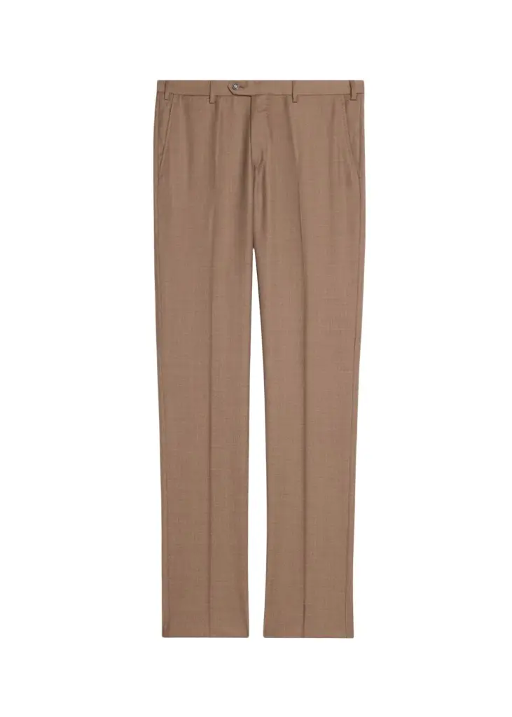 Giorgio Armani Men's Flat-Front Wool Trousers | Image 1 Giorgio Armani Men's Flat-Front Wool Trousers | Image 1