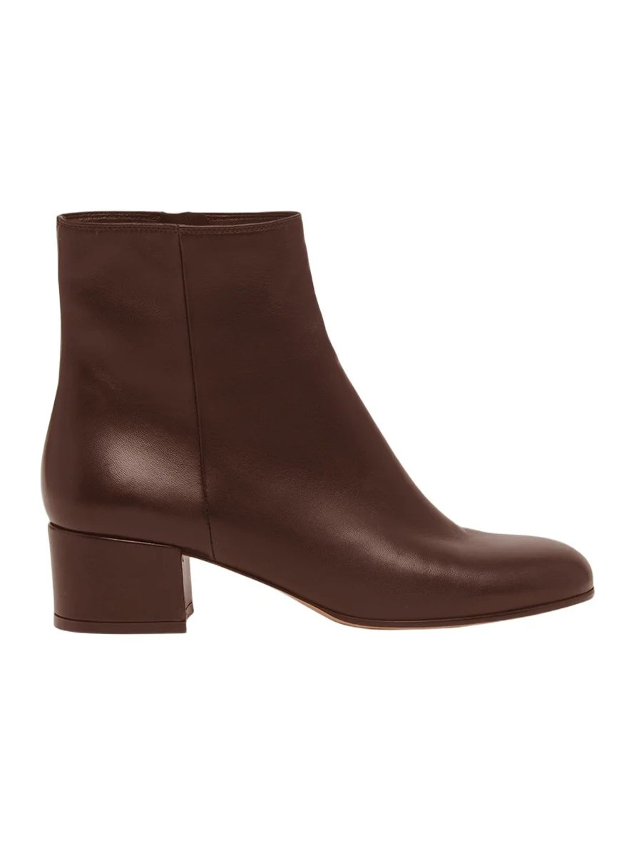 Leather Zip Ankle Booties Leather Zip Ankle Booties