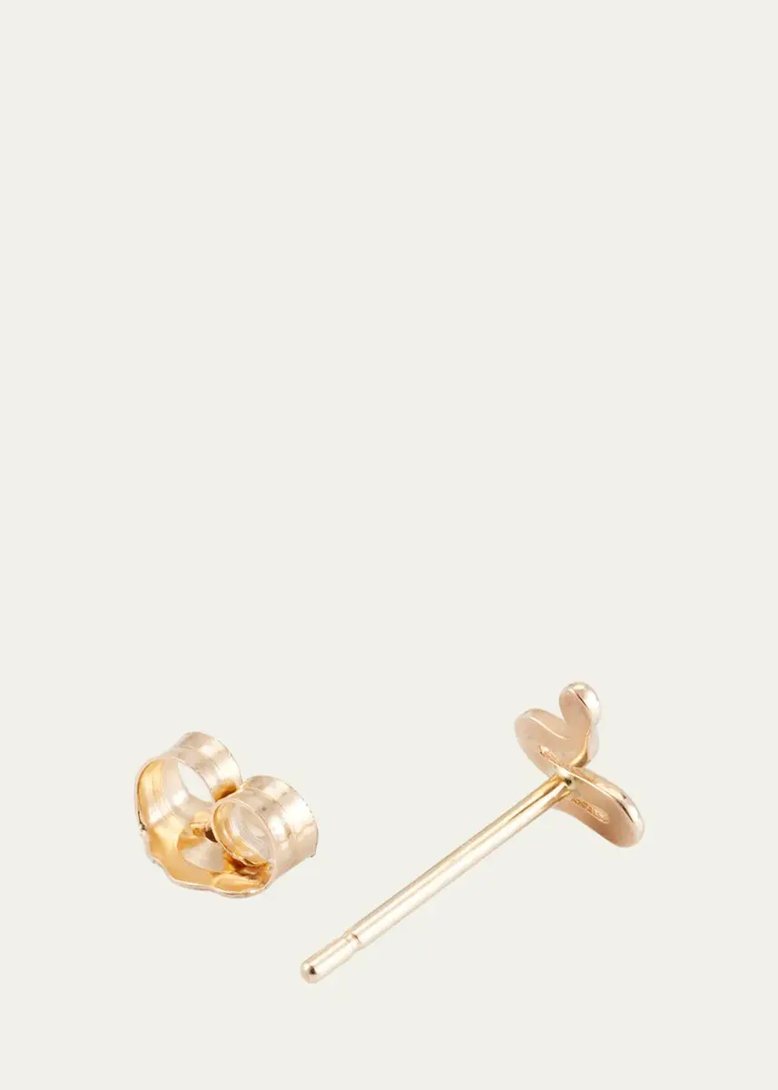 Alison Lou 14K Yellow Gold Snake Stud Earring, Single | Thumbnail 4 Alison Lou 14K Yellow Gold Snake Stud Earring, Single | Thumbnail 4