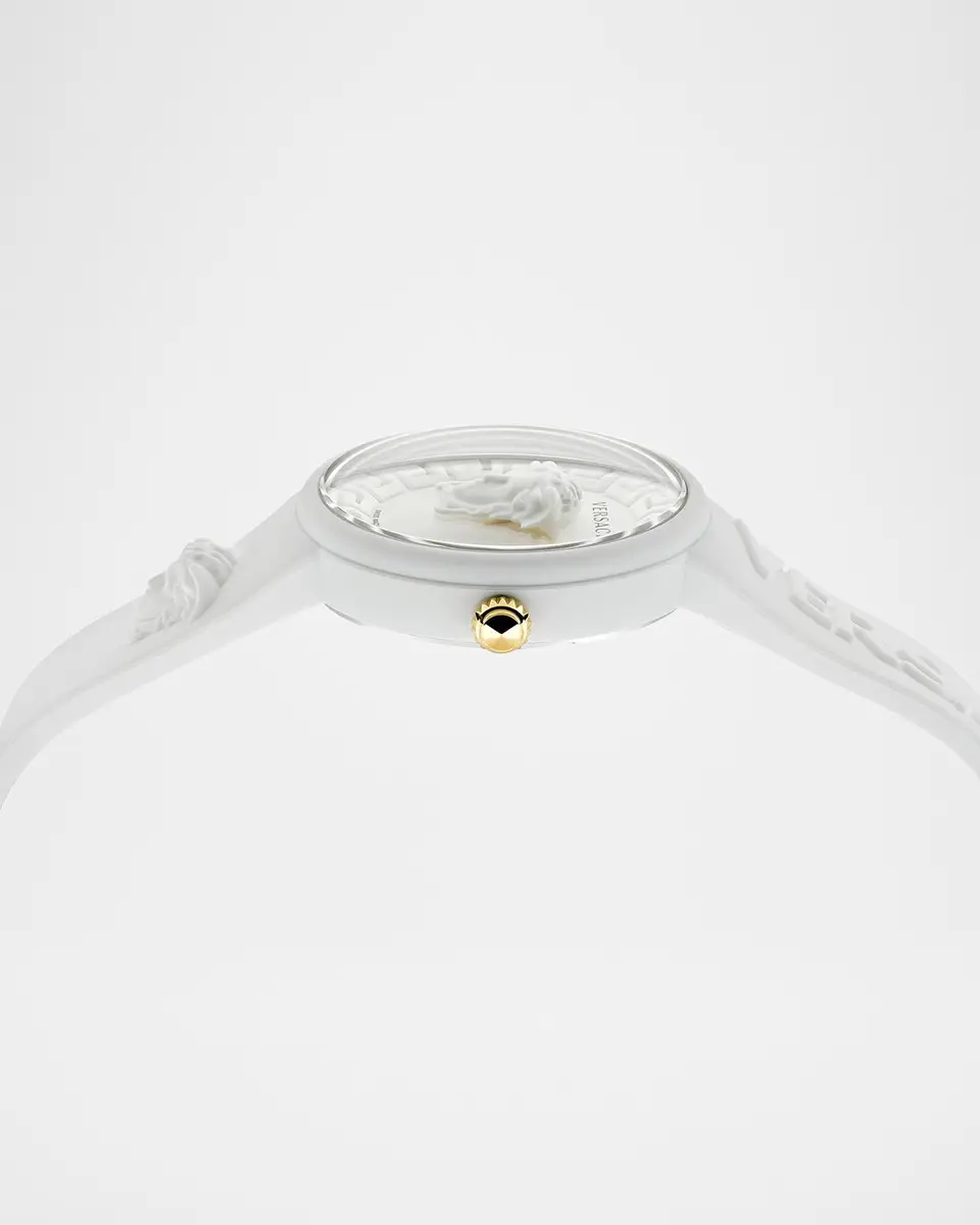 Versace Unisex Medusa Pop White Silicone Watch, 39mm | Thumbnail 2 Versace Unisex Medusa Pop White Silicone Watch, 39mm | Thumbnail 2