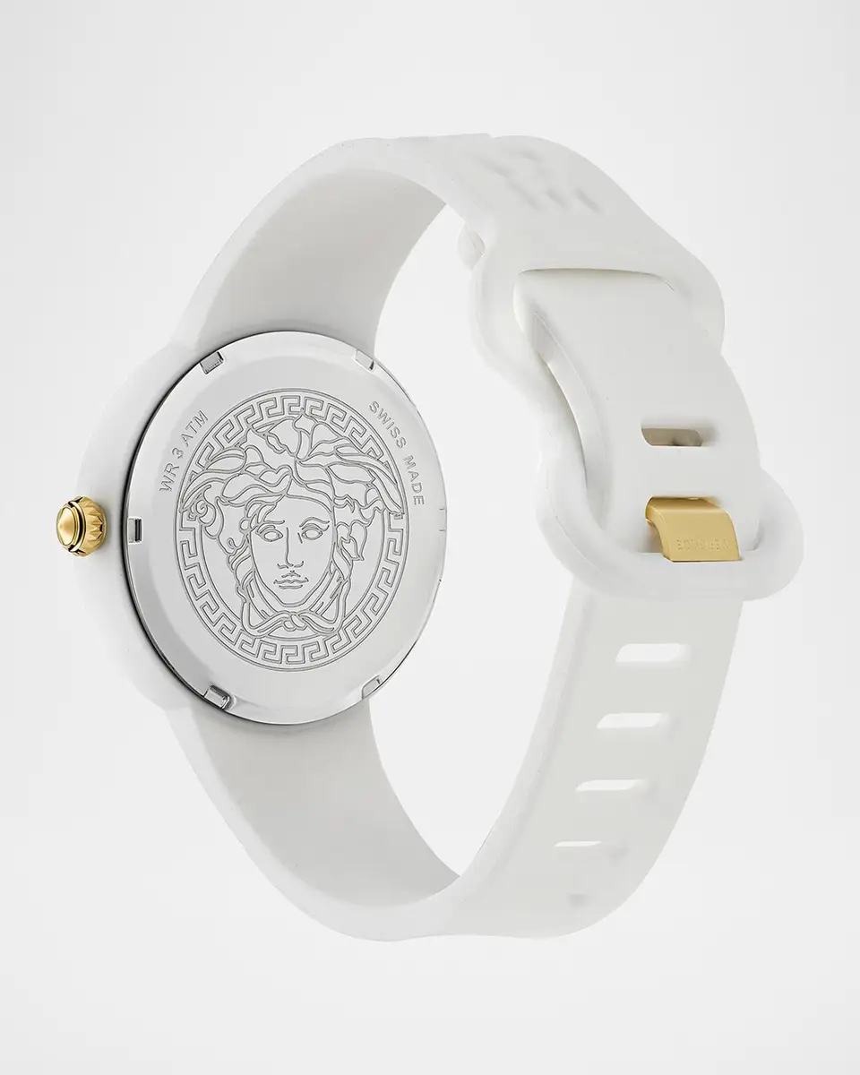 Versace Unisex Medusa Pop White Silicone Watch, 39mm | Thumbnail 3 Versace Unisex Medusa Pop White Silicone Watch, 39mm | Thumbnail 3