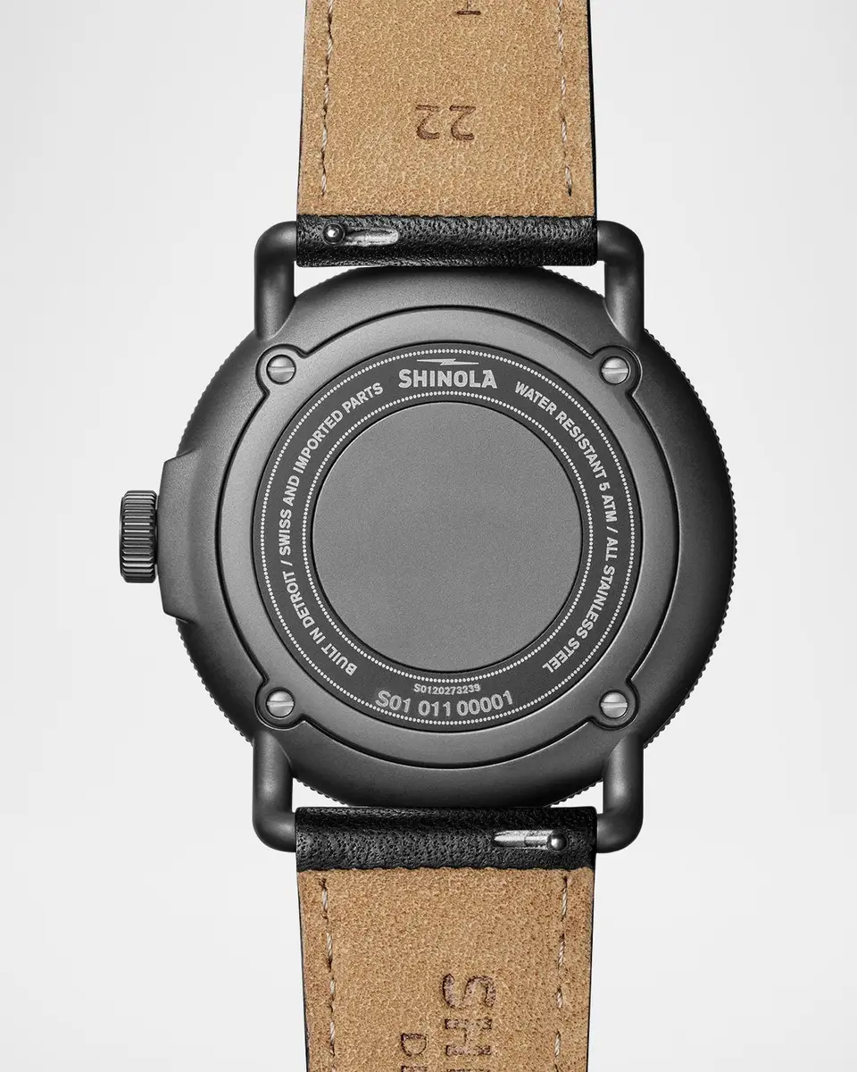 Shinola Canfield Model C Leather Strap Watch, 43mm | Thumbnail 3 Shinola Canfield Model C Leather Strap Watch, 43mm | Thumbnail 3
