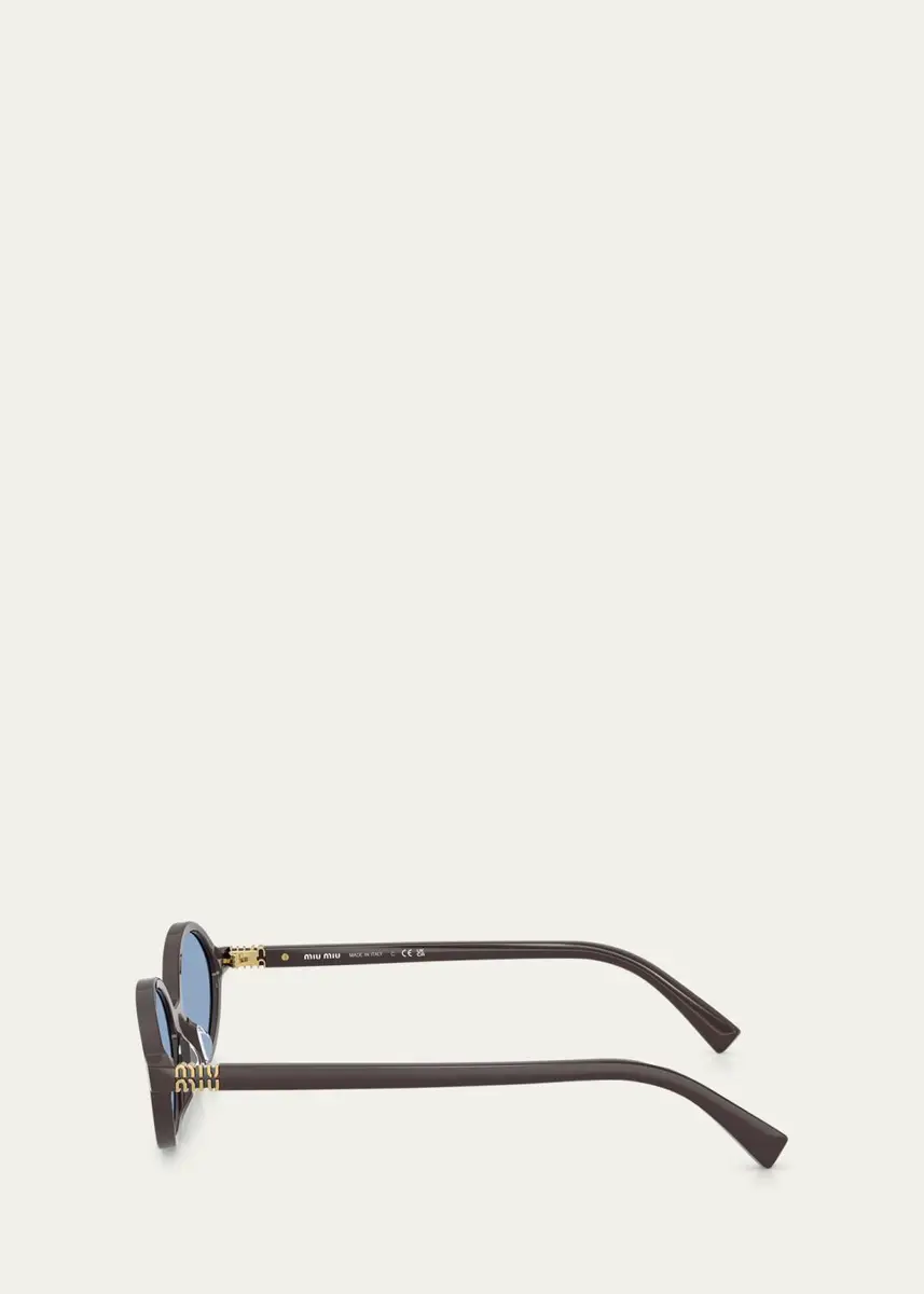 Miu Miu Acetate Oval Sunglasses | Thumbnail 5