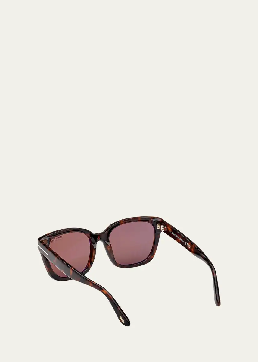 Tom Ford Haylay Acetate Rectangle Sunglasses | Thumbnail 2 Tom Ford Haylay Acetate Rectangle Sunglasses | Thumbnail 2